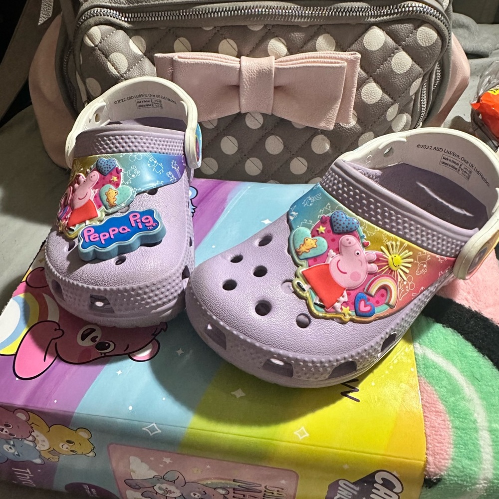 Peppa pig girl crocs toddler 8